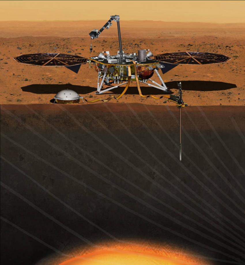 Nasas rymdfarkost Insight Lander ska utforska Mars.