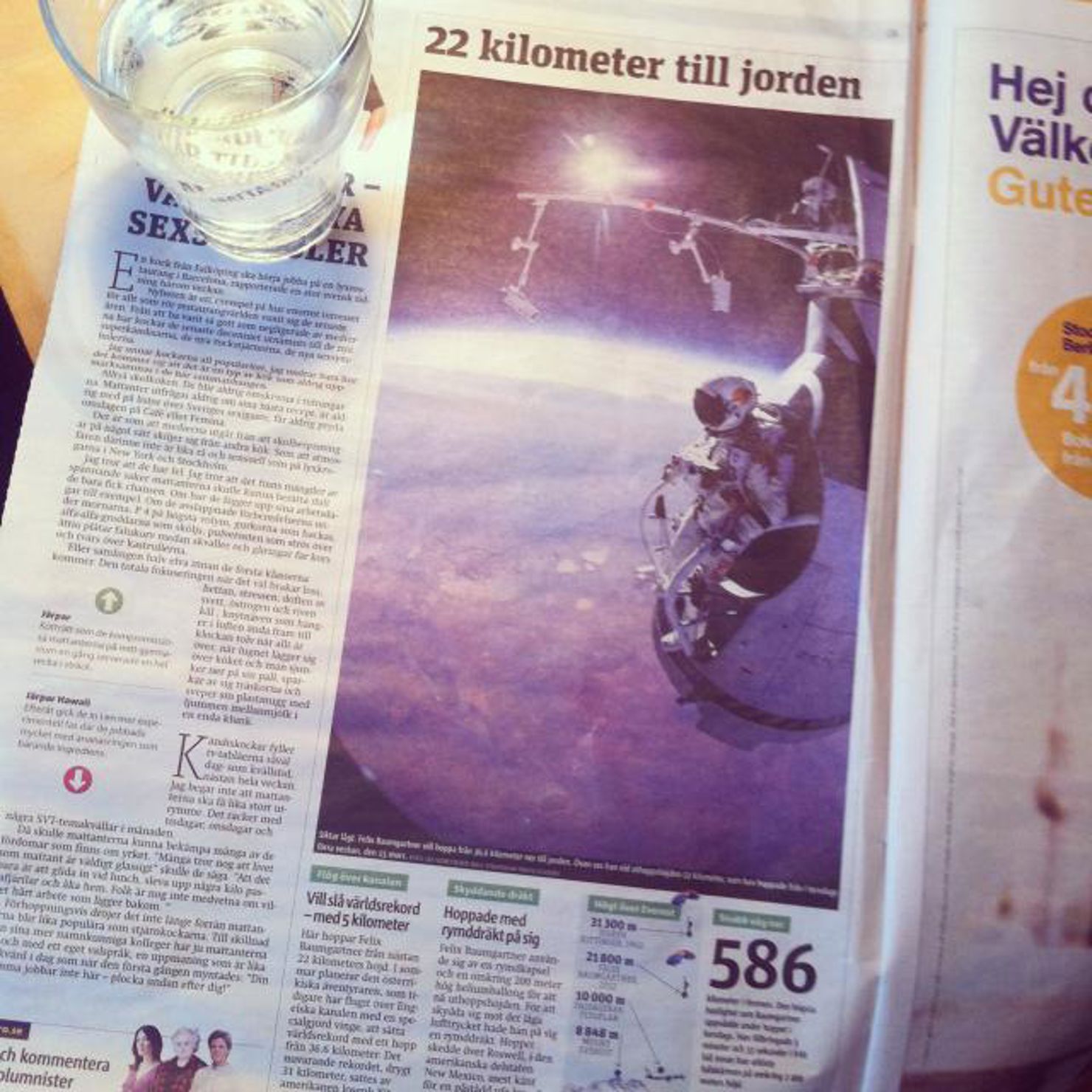 Dagens bild: Rymdhoppare satsar på världsrekord