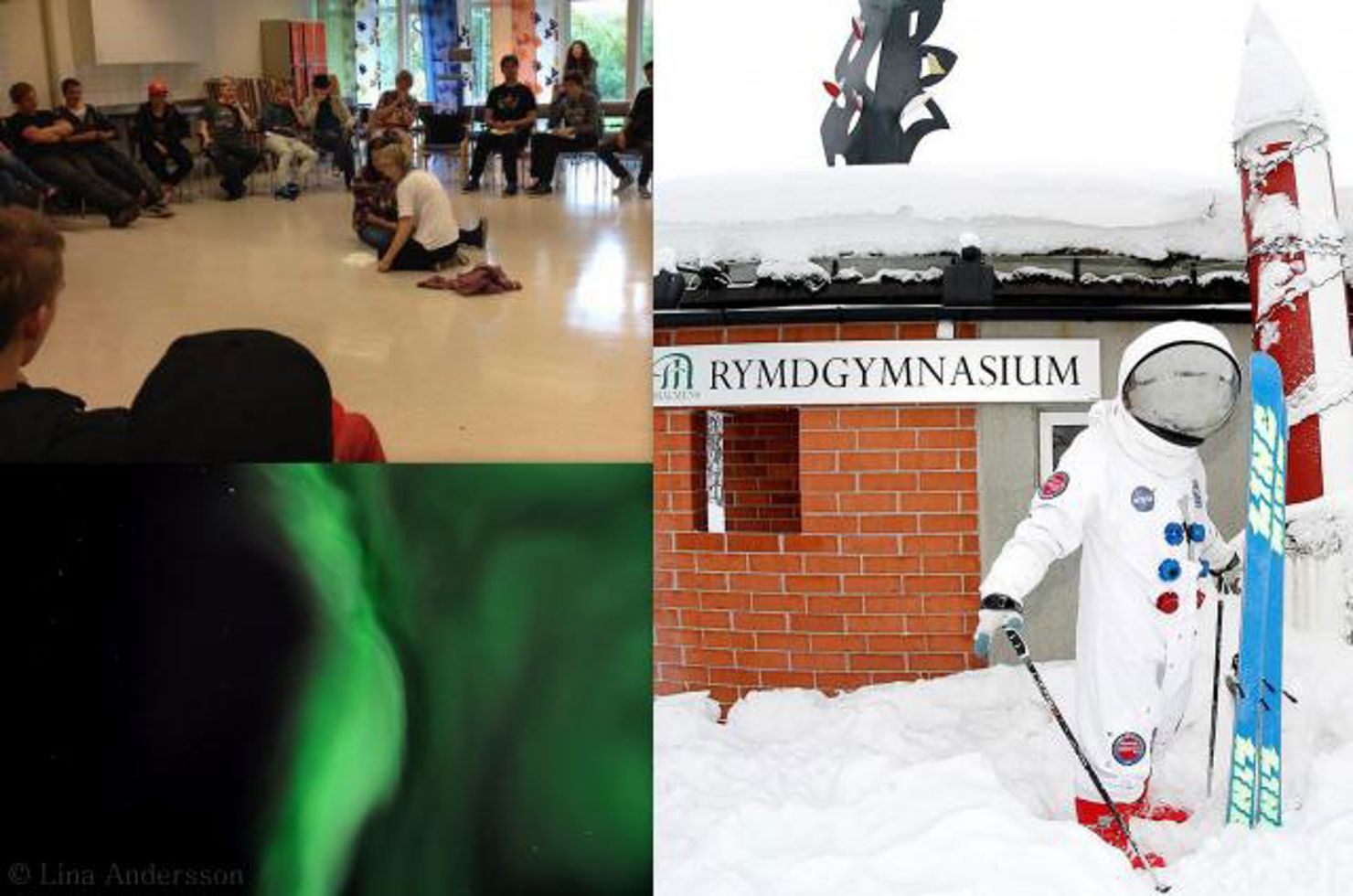 Anna och Lina från Rymdgymnasiet