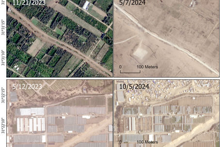 Gaza yin et al.jpg Före och efterbilder över Gazaremsan.