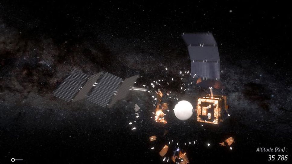 Vad händer när satelliter krockar?