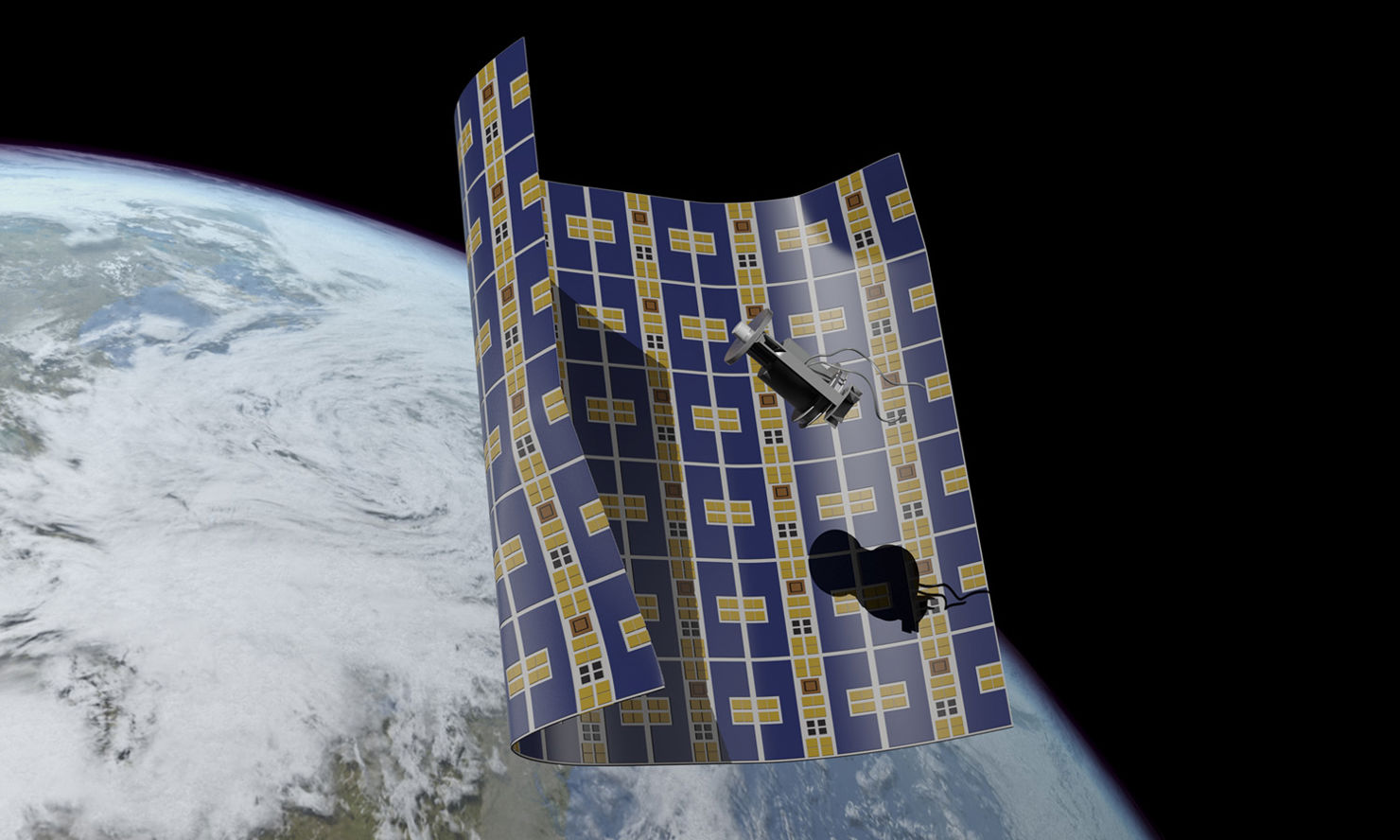 Denna tunna rymdfarkost ska städa bort rymdskrot