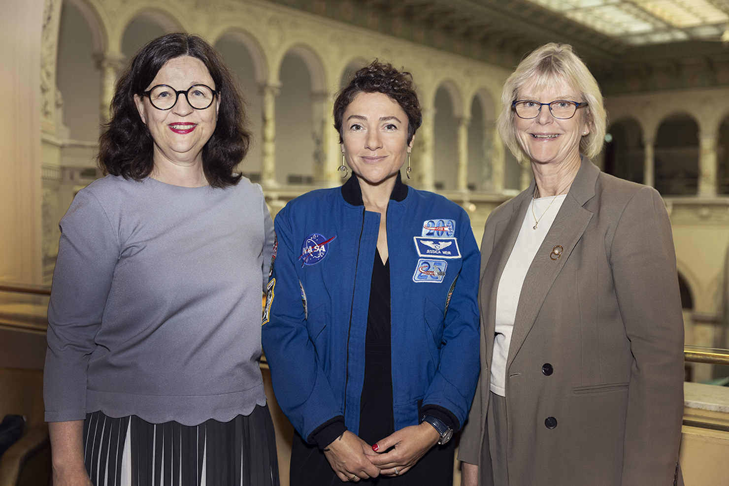 Anna Ekström, Jessica Meir och Anna Rathsman