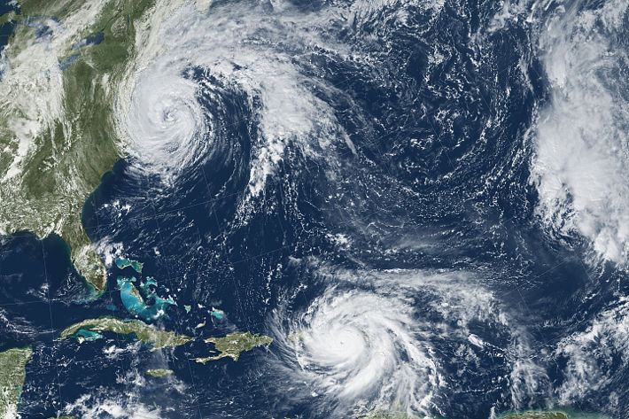 Orkanerna Maria och Jose 2017.