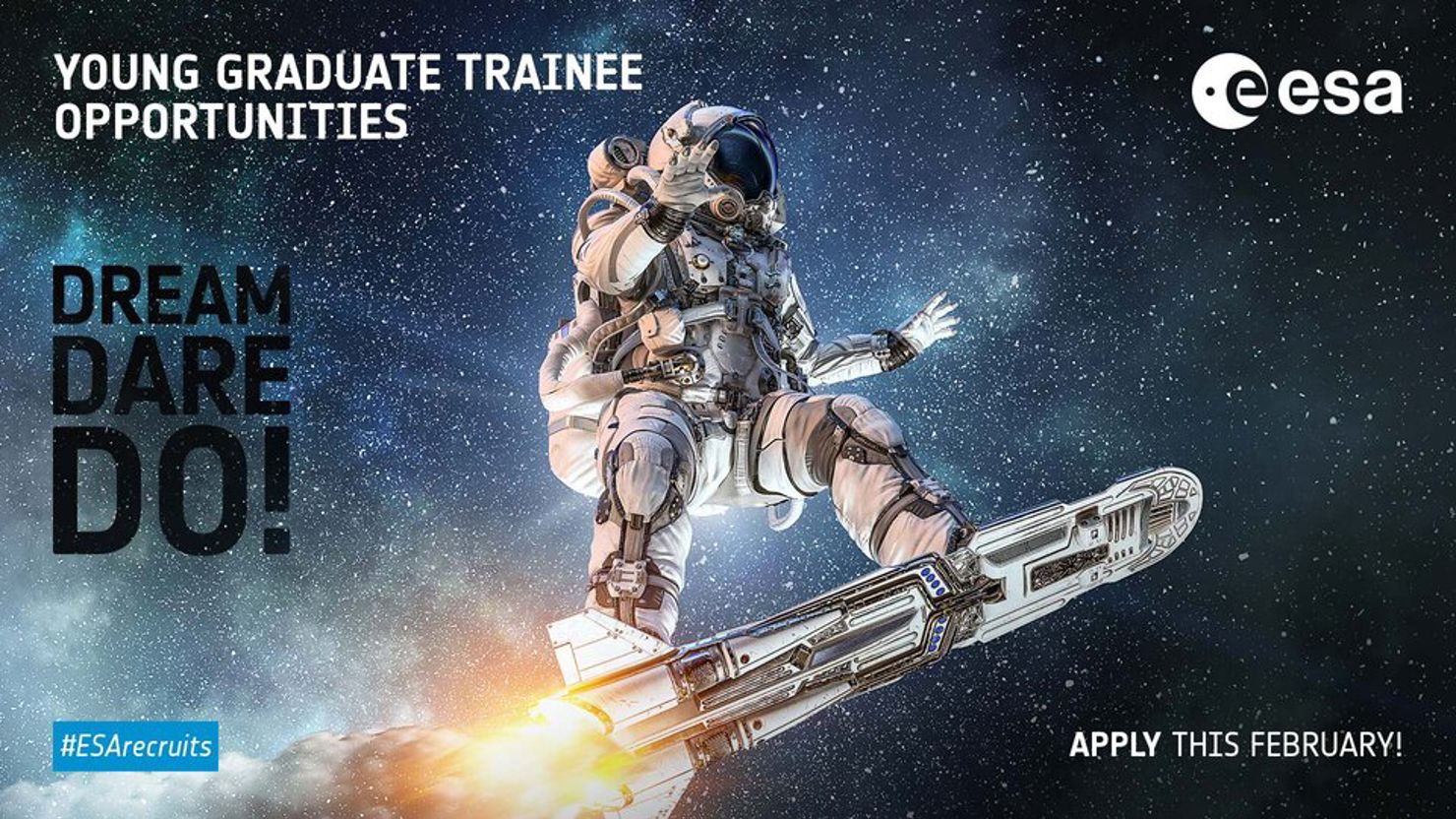 Reklam för ESA youth graduate program