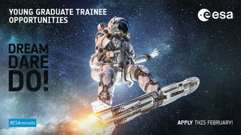 Reklam för ESA youth graduate program
